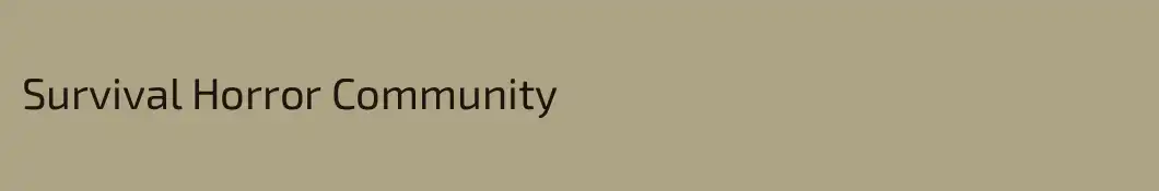 Survival Horror Community